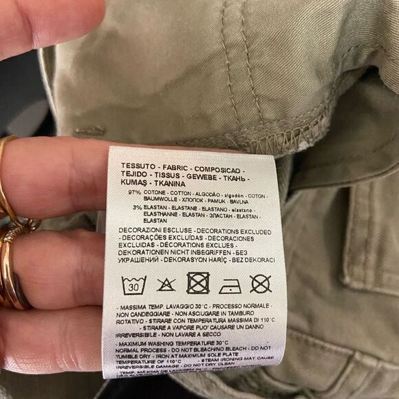 Armani Exchange Men's Army Green Five-Pocket Design Straight Jeans Size 38 - Picture 8 of 9